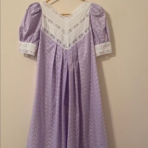 Princess Kaiulani Lavender Eyelet Muumuu